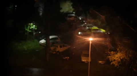 Magical Street Lights Stock Footage 39615918