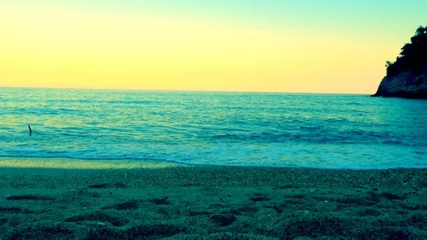 Magical sunset on the beach. Vídeos de archivo 116726017