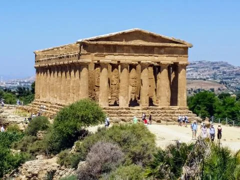 The magical temple of Agrigento Foto stock