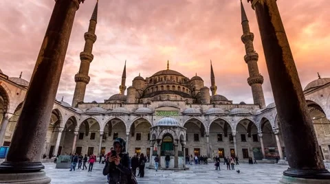 Magical Time Lapse of Blue Mosque in Istanbul, 4K 動画素材 49511792