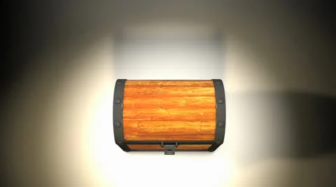 Magical treasure box opening animation. Stock Footage 22498685