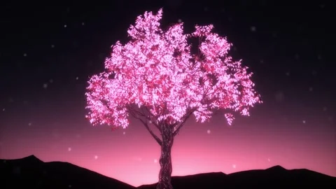 Magical Tree moved by Wind - Loop Abstra... | Stock Video | Pond5