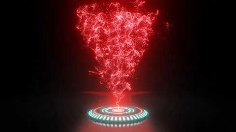 Magical triangle element on a dark background Stock Illustration