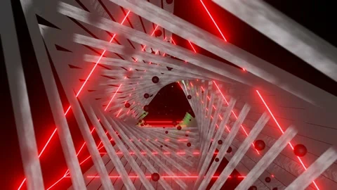 Magical triangle elements on a dark background Stock Footage 163310443