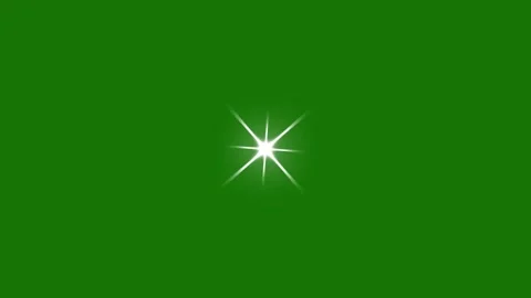 Magical Twinkle Glitter Star Animation on Green Screen 4K Loop Video stock 336016301