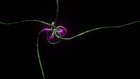 Magical Vines Linking Together Motion Graphics Background Stock Footage 221873914