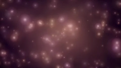 Magical Warm Glow Particles Drifting Upwards on Dark Background Stock Footage 342722060