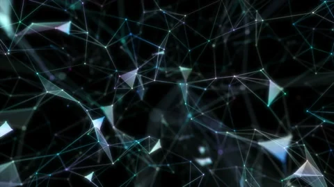 The magical web.Сg generated abstract geometry background using plexus plugin Stock Footage 104156050