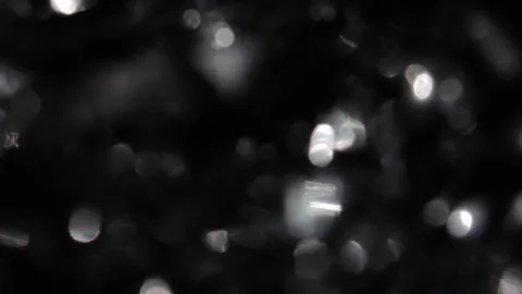 Magical white bokeh in the dark Vídeo Stock 318061466