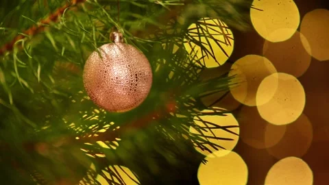 Magical Winter Holiday Background with Glowing Pastel Bauble Loop Stock-Footage 344405244