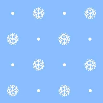 Magical winter pattern with beautiful snowflakes Stock Illustration