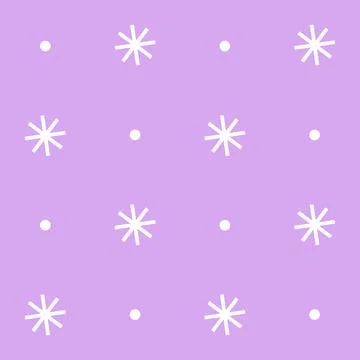 Magical winter pattern with snowflakes Stock Illustration