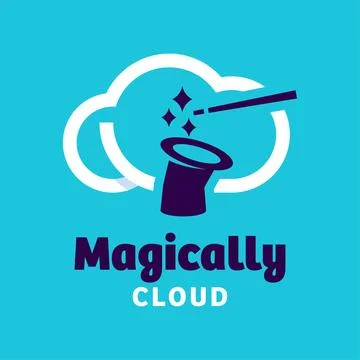 Magically Cloud Logo Stock Illustration