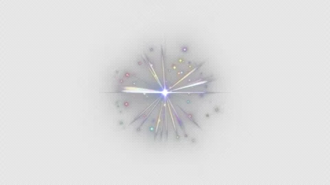 Magically Glowing Particles and Lens Flares Video stock 341469727