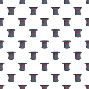 Magician hat pattern creating a seamless texture background イラスト素材
