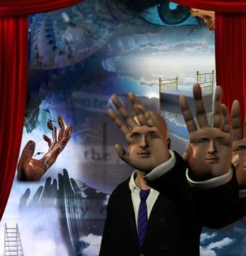 The magician Stock-Illustration