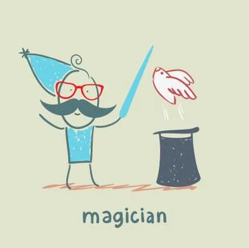 Magician Stock Illustration