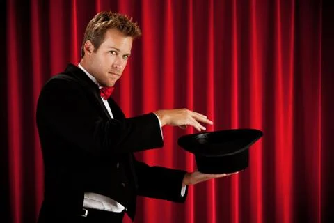 Magician: Ready To Perform Some Magic Stock Photos