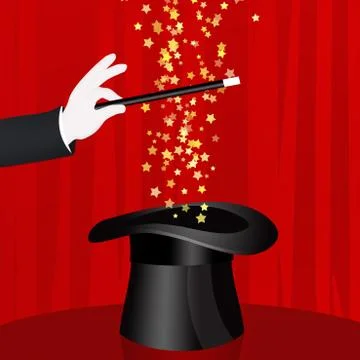 Magician show Stock Illustration