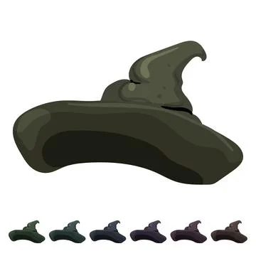 Magician wizard hat cartoon vector graphic Stock Illustration