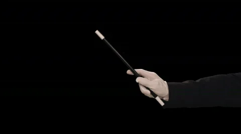 Magician's Hand waves wand ﾖ vertical 스톡 동영상 754610