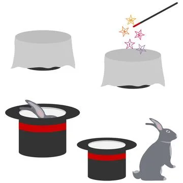 The magician's hat. Stock Illustration