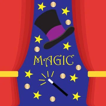 Magician’s top hat Stock Illustration