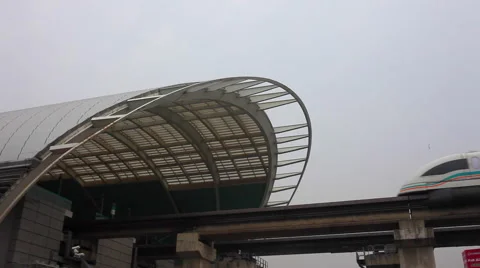 Maglev Shanghai Stock Footage 58480241