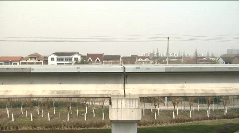 Maglev train the fastest in the world Stock Footage 342123