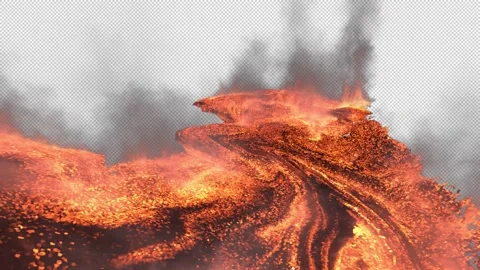 Magma with Alpha Vídeo Stock 233061303