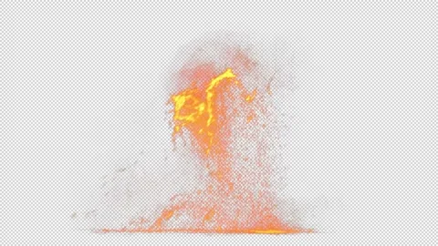 Magma splash with Alpha Видео 158823263