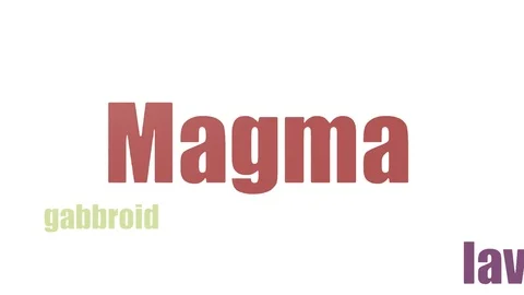 Magma Tag Cloud Animated Isolated Stock Footage 107207920