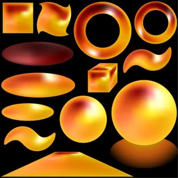 Magmatic Buttons Stock Illustration