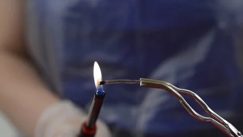 Magnesium burning Stock Footage 86211339