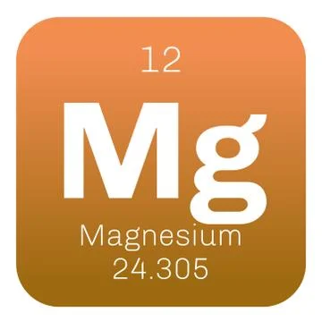 Magnesium chemical element Stock Illustration