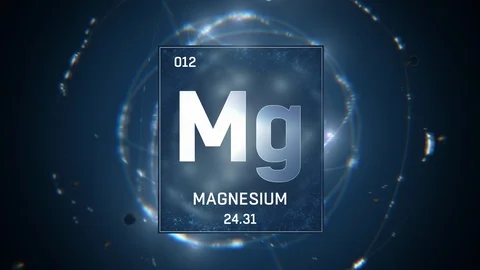 Magnesium as Element 12 of the Periodic ... | Stock Video | Pond5