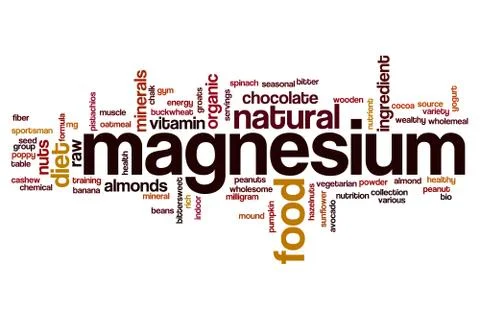 Magnesium word cloud Stock Illustration