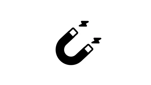 Magnet Attraction Lead Generation Icon Stock Footage 335576516