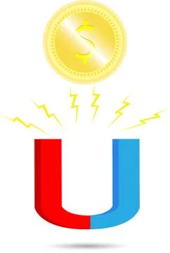 Magnet coin Stock Illustration