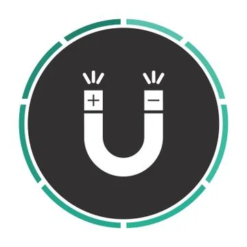 Magnet computer symbol Stock Illustration