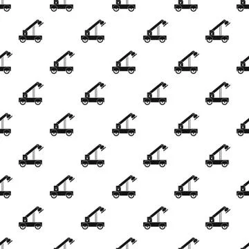 Magnet crane pattern seamless Stock Illustration