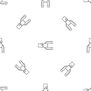 Magnet customer retention pattern seamless vector Stock Illustration