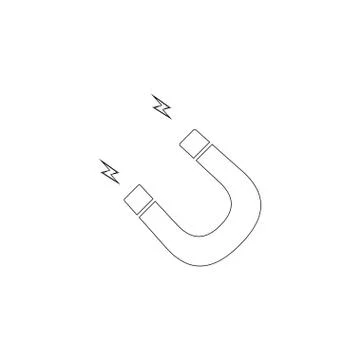 Magnet. flat vector icon Stock Illustration