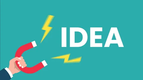 Magnet in human hand and idea Text animation. 4K motion animation. Stock Footage 297550042