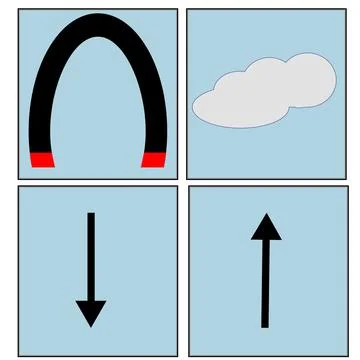 Magnet icon, cloud Stock Illustration