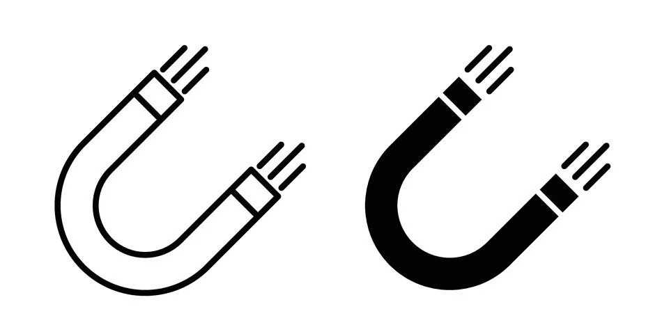 Magnet icon concept. best for web design Stock Illustration