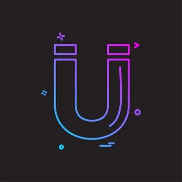 Magnet icon design vector Stock Illustration
