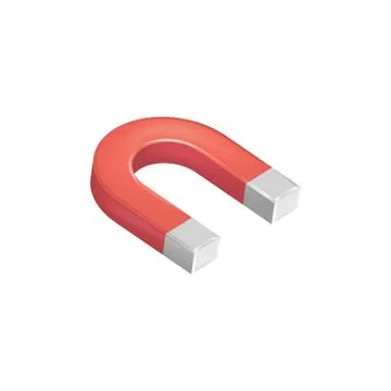 Magnet icon isolated on white background. Vector illustration. Stock Illustration