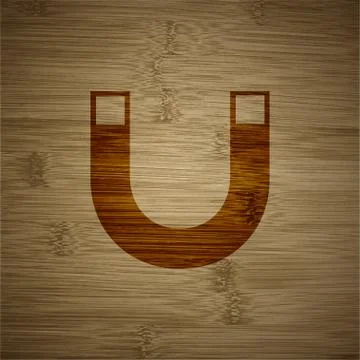 Magnet icon symbol Flat modern web design with long shadow and space for your イラスト素材