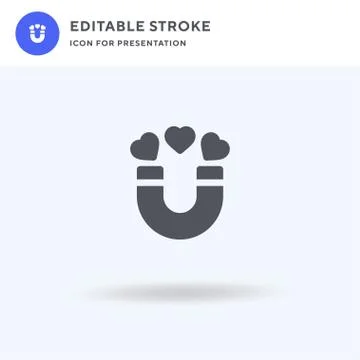 Magnet icon vector, filled flat sign, solid pictogram isolated on white, logo Stockillustratie